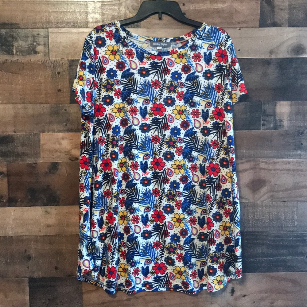 Women’s short sleeve tunic top 2X